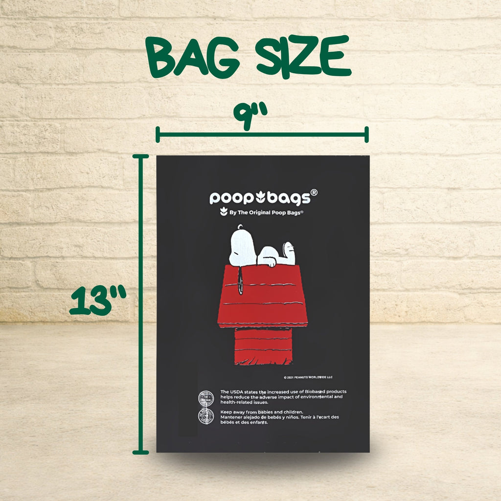 Snoopy® Orange Scented Leash Roll Poop Bags