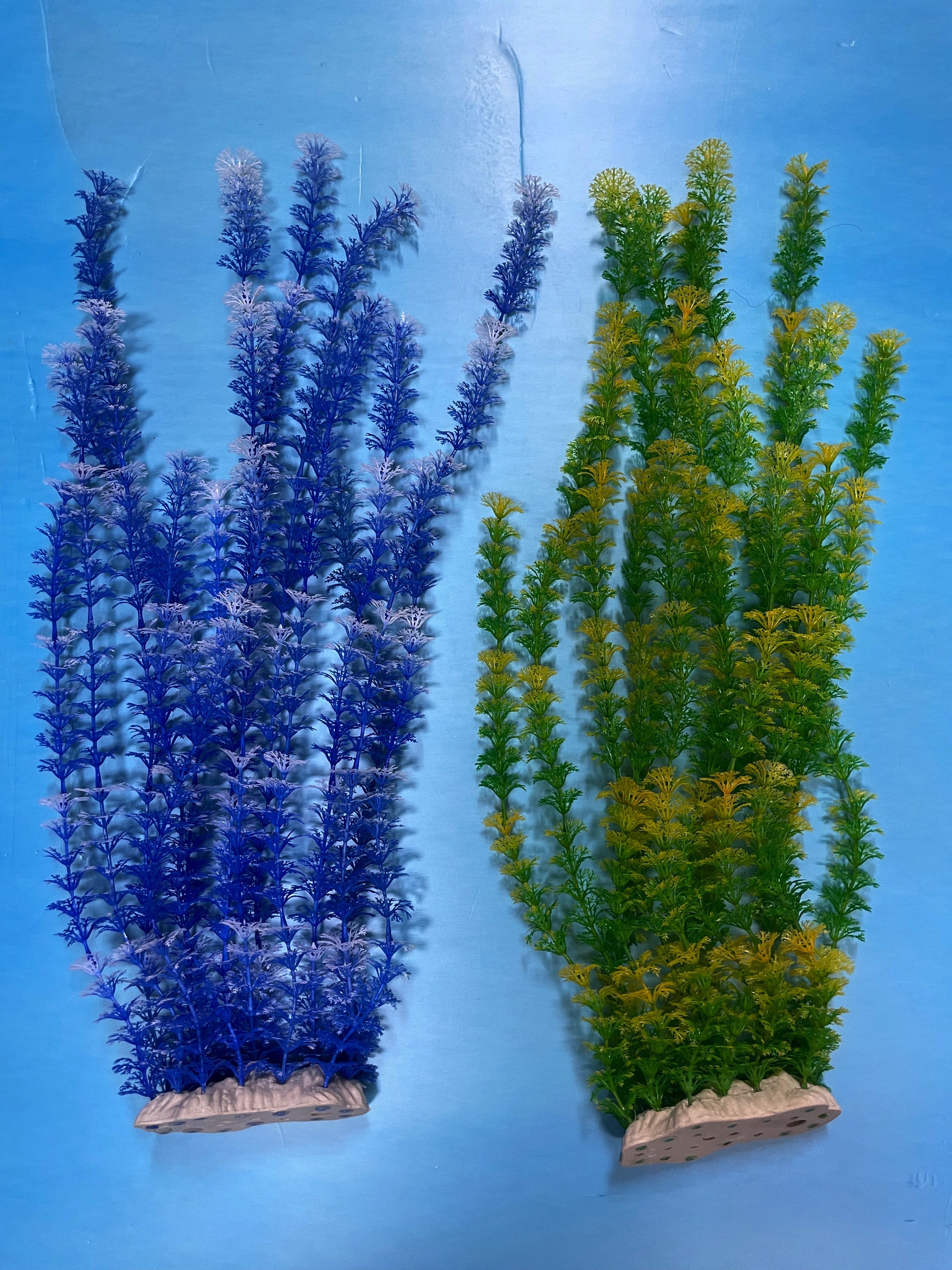 Artificial Aquarium Plant for Fish Tanks, LARGE aquarium plastic plant, 22" TALL