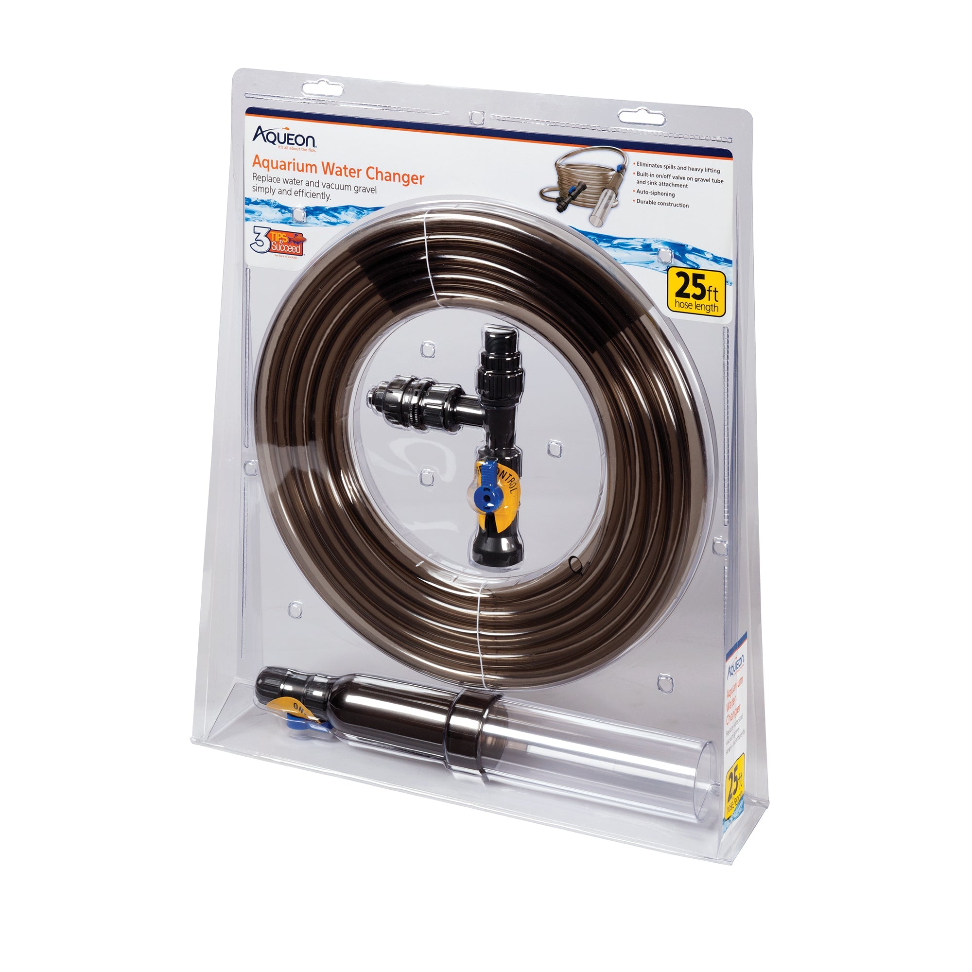 Aqueon Aquarium Water Changer 25' Easy & Efficient Vacuum Gravel Siphon