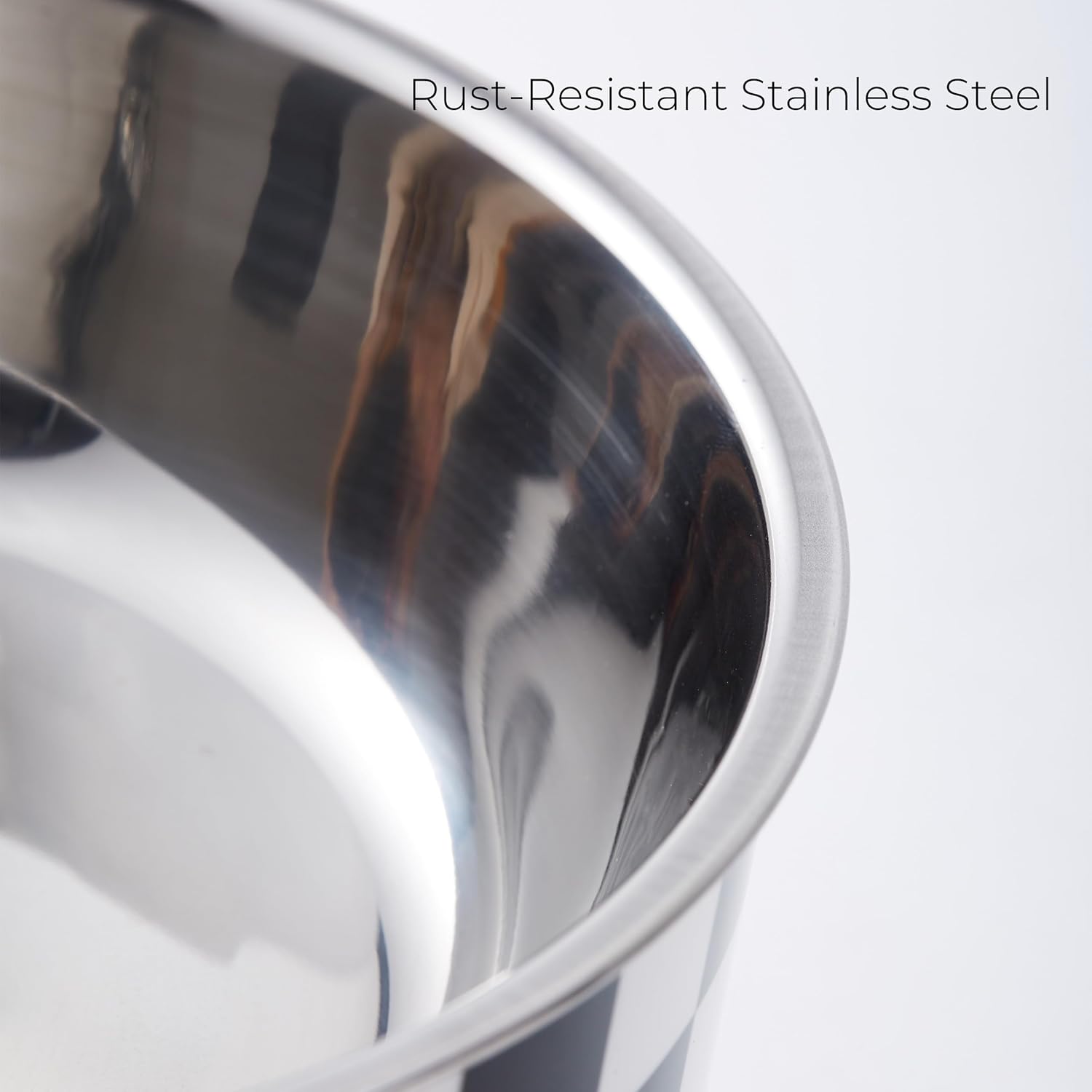 Elevated Pet Bowl with Legs - Checkered Stainless Steel