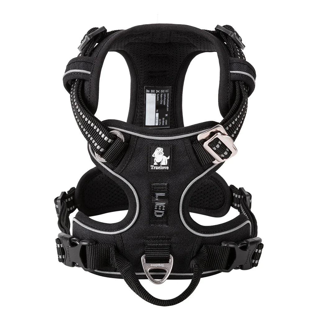 TRUELOVE No Pull Dog Harness Reflective Breathable Adjustable Training Vest