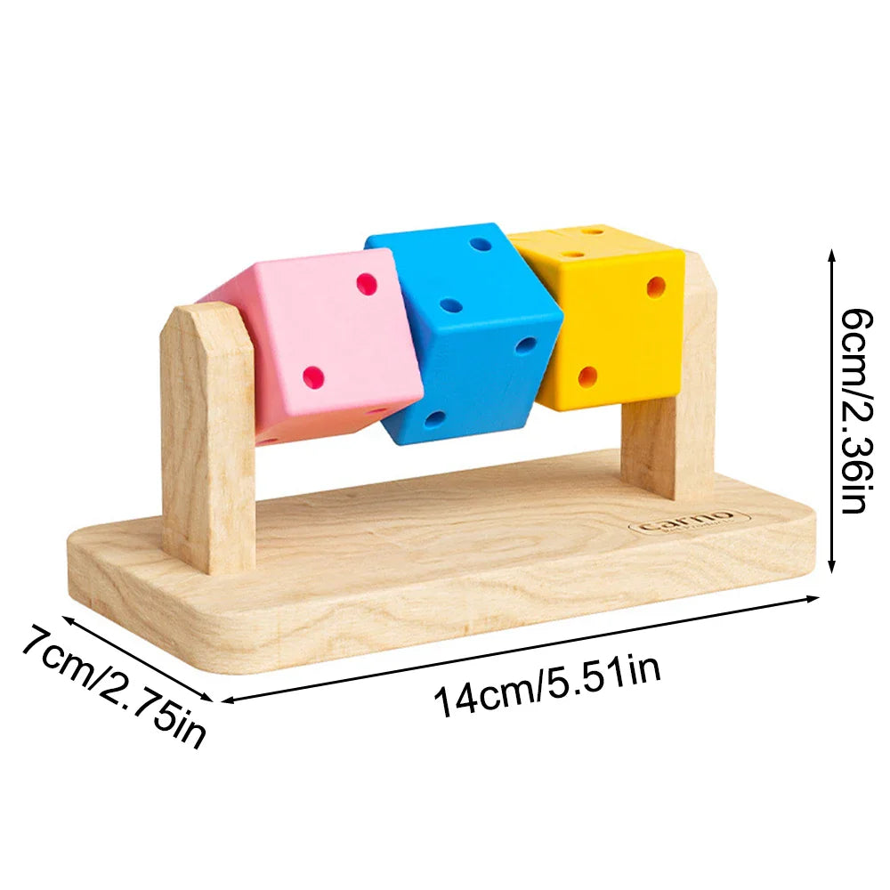 1PC Hamster Chew Toy Wood Platform Grinding Teeth Toys Exercise Intelligence Training for Small Animals
