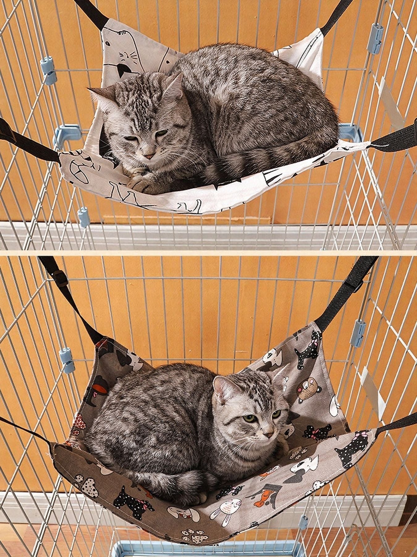 Comfortable Hanging Pet Hammock with Adjustable Straps