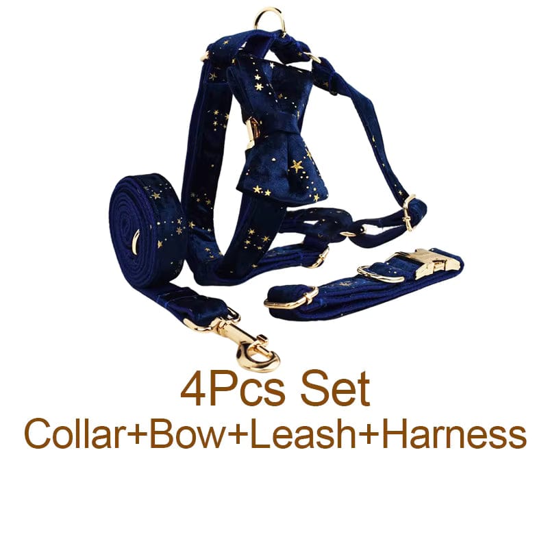 Dark Blue Velvet Set