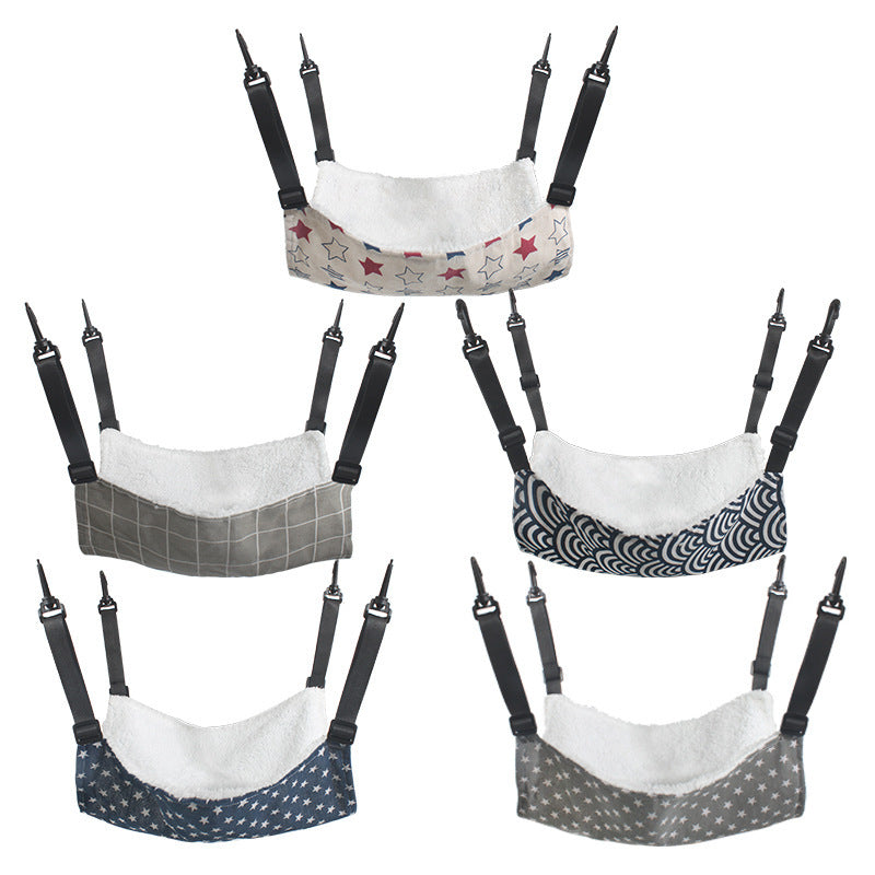 Lamb Fleece Cat Hanging Hammock Bed