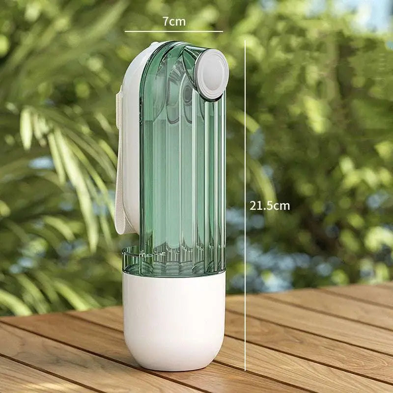 Portable Green Dog Walking Pet Water Cup